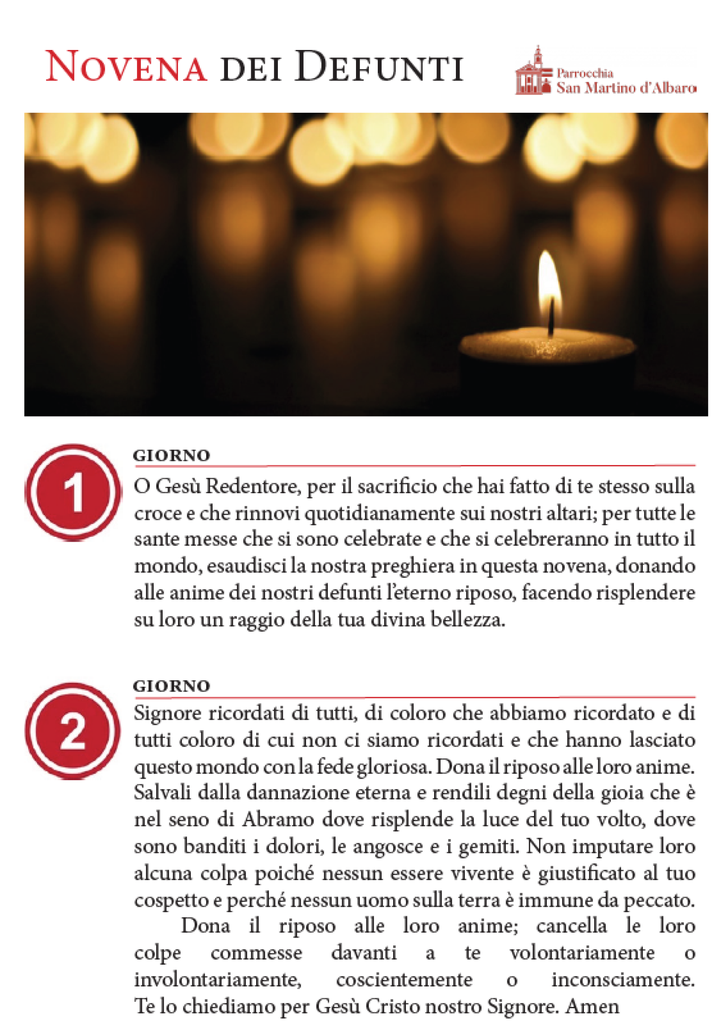 immagine copertina novena defunti 2025